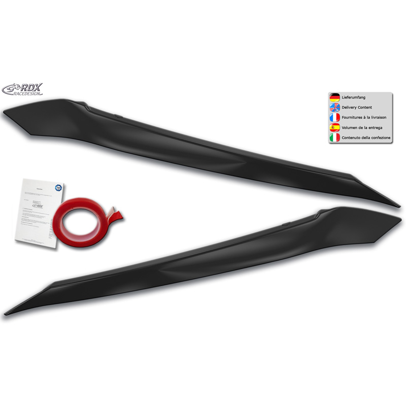 Head light spoilers  Volkswagen Polo (AW) 2017- (ABS)