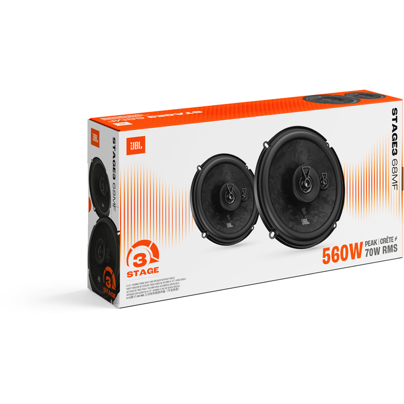JBL Stage 3 Gen2 68F 6.5'' (13cm) 3-Way 560Watt Speaker Set (without grille)
