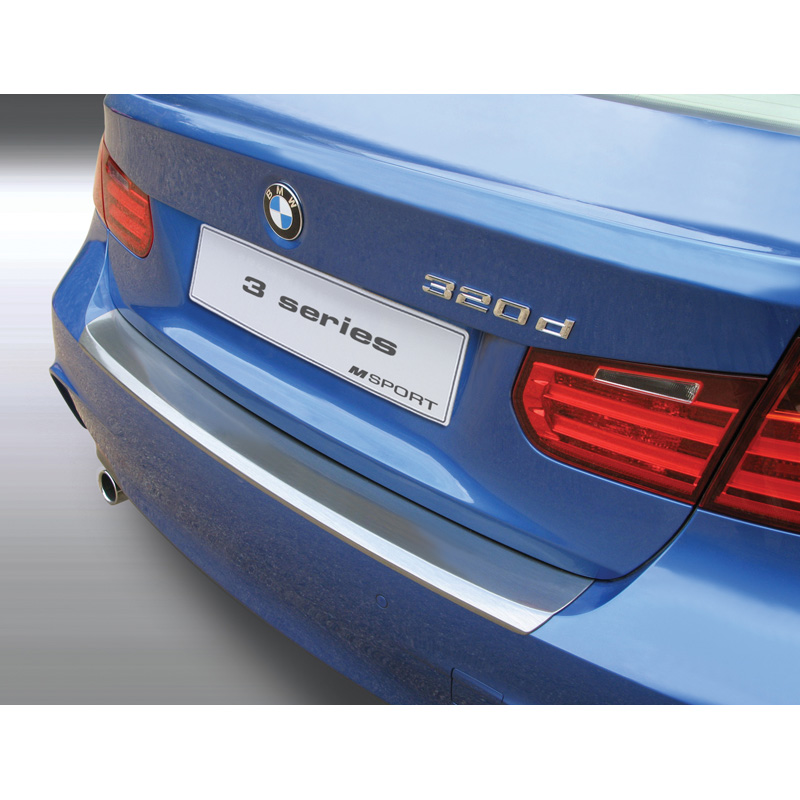 ABS Rear bumper protector  BMW 3 Series F30 sedan M-Sport 2012-2019 'Brushed Alu' Look