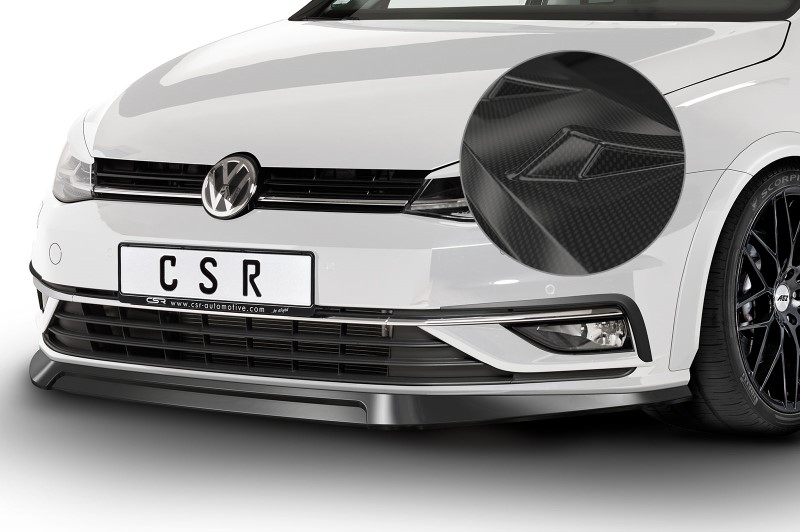 Voorspoiler VW Golf VII  Carbon Look