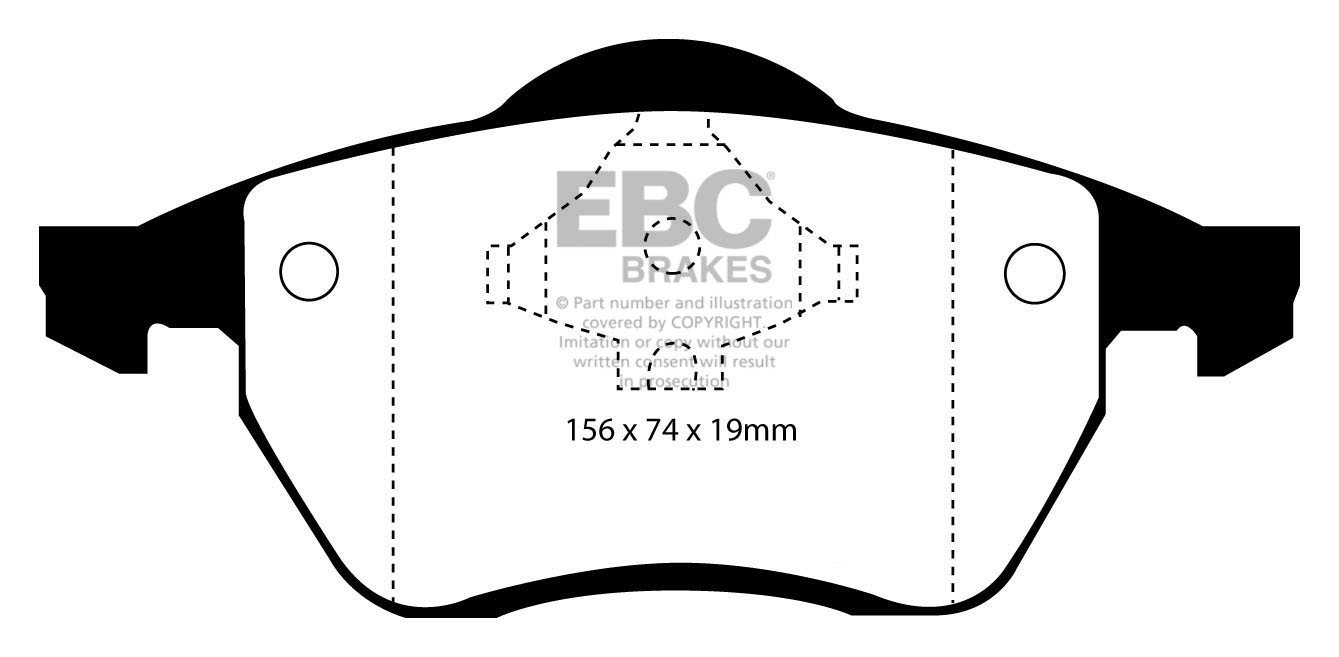 EBC Brakes SEAT Alhambra 1.8 98-2000 Remblokken voorzijde greens