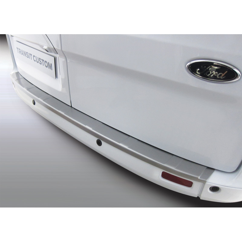 ABS Rear bumper protector  Ford Transit/Tourneo Custom 2014- 'Brushed Alu' Look
