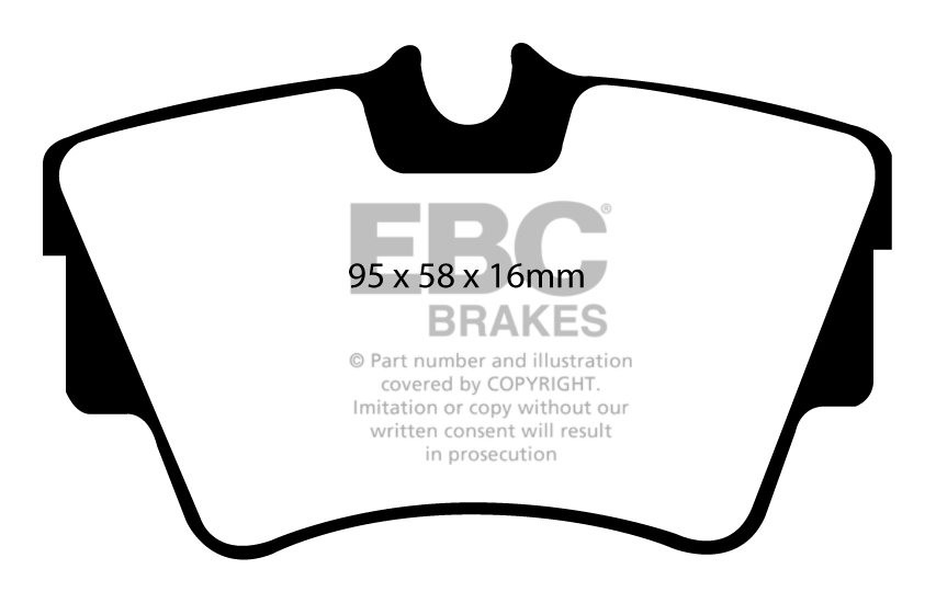 EBC Brakes VW Caravelle 2.0 98-99 Remblokken achterzijde