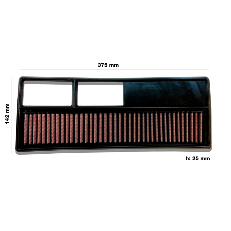 Simoni Racing Replacement air filter  Alfa Mito / Fiat Punto / Panda / Idea / 500 / Grande Punto / Lancia Musa / Ypsilon 1.3D 2003- (OEM 51775324)