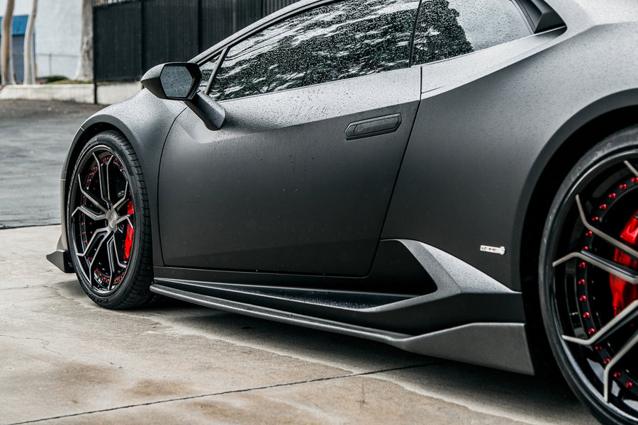 Lamborghini Huracan LP610/LP580 AYP Style Carbon Fiber Zijskirts 2015-2020