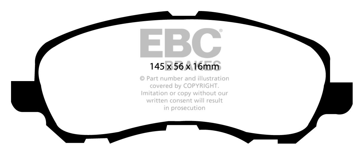 EBC Brakes JEEP Compass 2.0 TD 2007-2011 Remblokken voorzijde