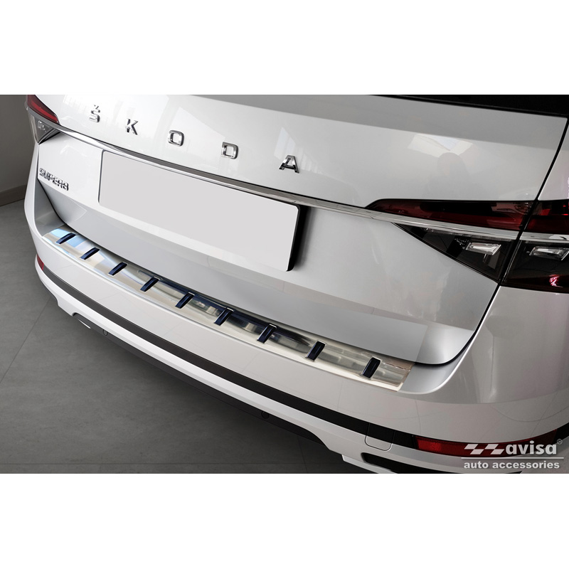 RVS Achterbumperprotector  Skoda Superb III Combi 2015-2023 incl. Scout 'STRONG EDITION'