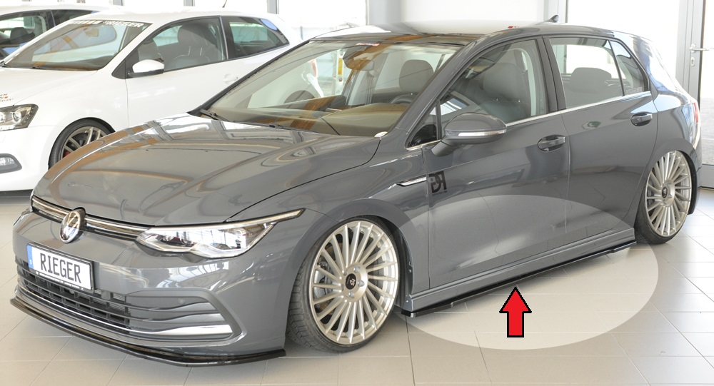 Zijskirts Seat Golf 7 (10.12-12.16) – glans zwart