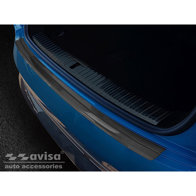 Black Stainless Steel Rear bumper protector  Audi E-Tron incl. Sportback 2018-