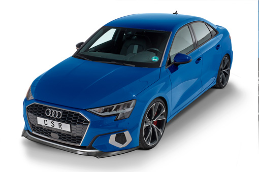 Voorspoiler Audi A3 (8Y) CSR glans Zwart