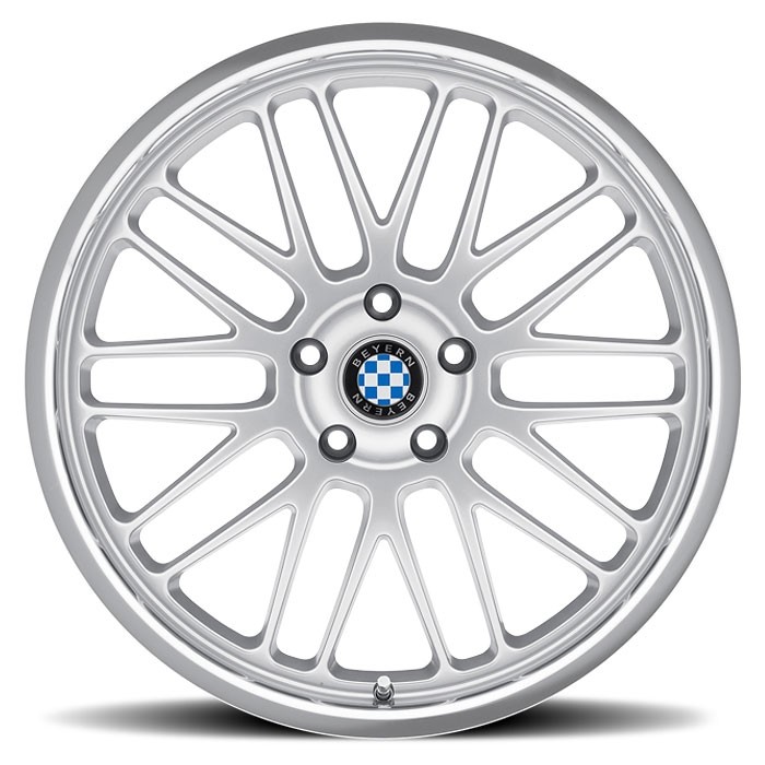 Velgen Beyern Mesh 18x8,5 5x120 ET30 Zilver + Machined Rand