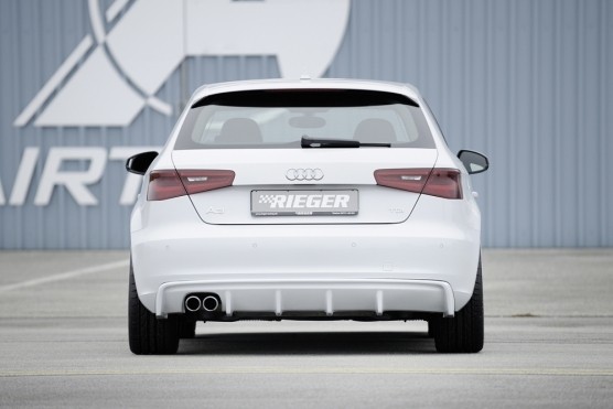 Achterbumper Diffusor Audi A3 8V 12-16 Rieger ABS