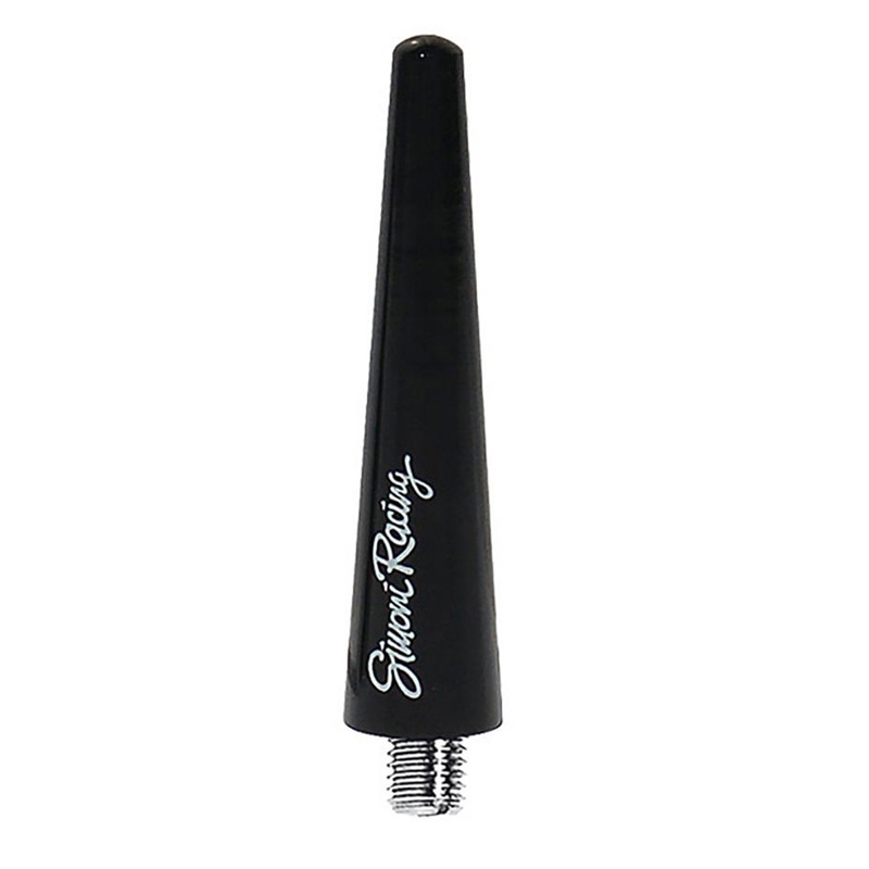 Simoni Racing Aluminum Antenna Short - Black - Length 6cm