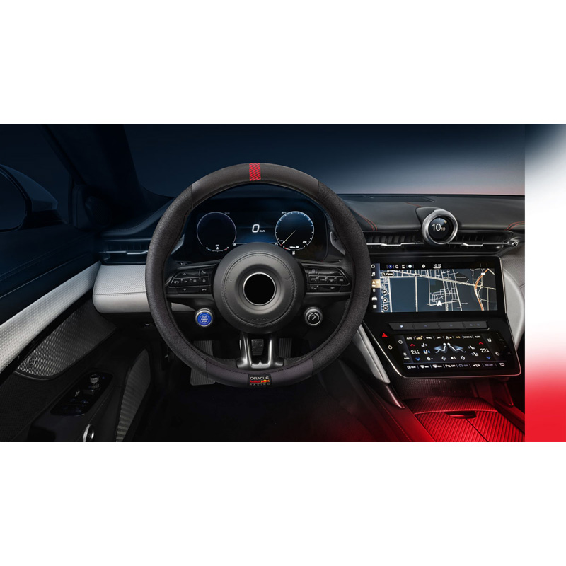 Red Bull Oracle Universal steering wheel cover - Type 01 - Black/Red