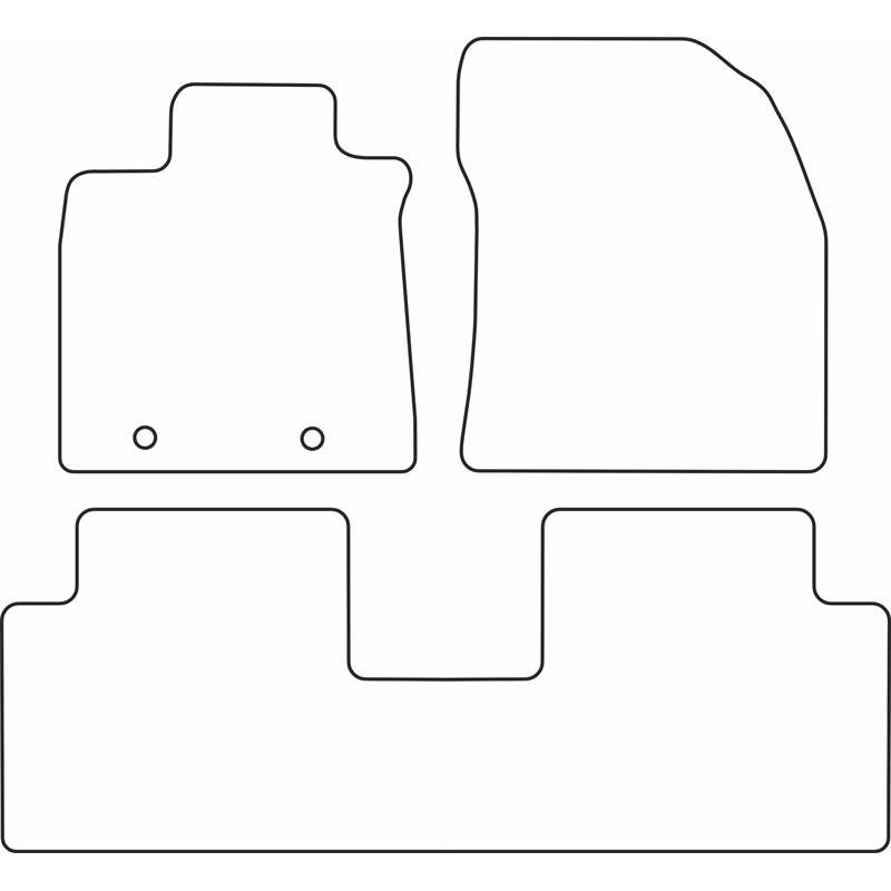 Set velour car mats  Toyota Avensis 2009-2012