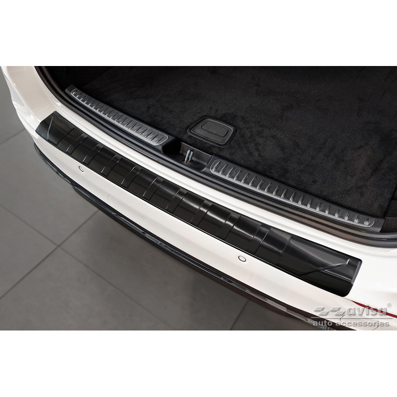 Zwart RVS Achterbumperprotector  Mercedes C-Klasse W206 Kombi 2021- 'Ribs'