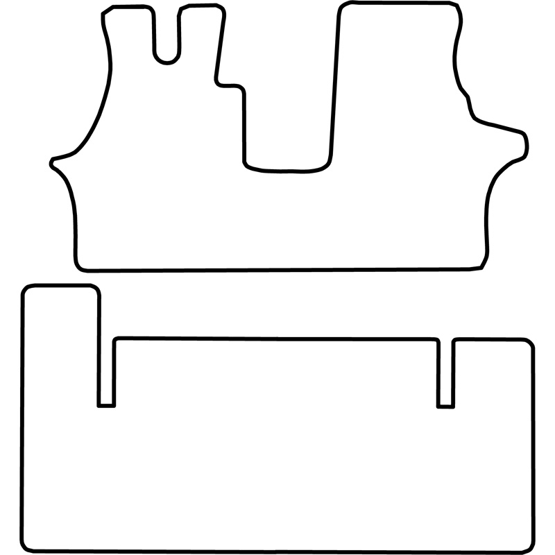 Set car mats  Mercedes Vito V-Class (only front)