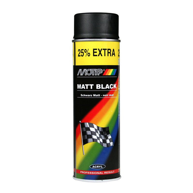 Motip Rallye Lacquer - Matt black - 500ml