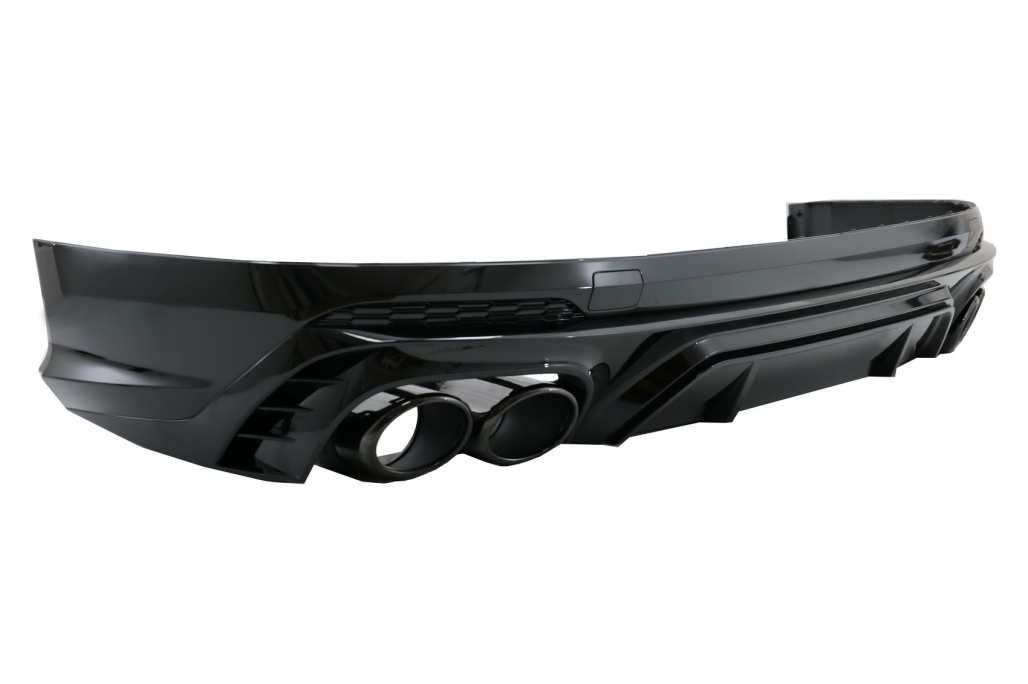 Diffuser SQ5 look Audi Q5 SUV FY S-Line (2017-2021) Zwart