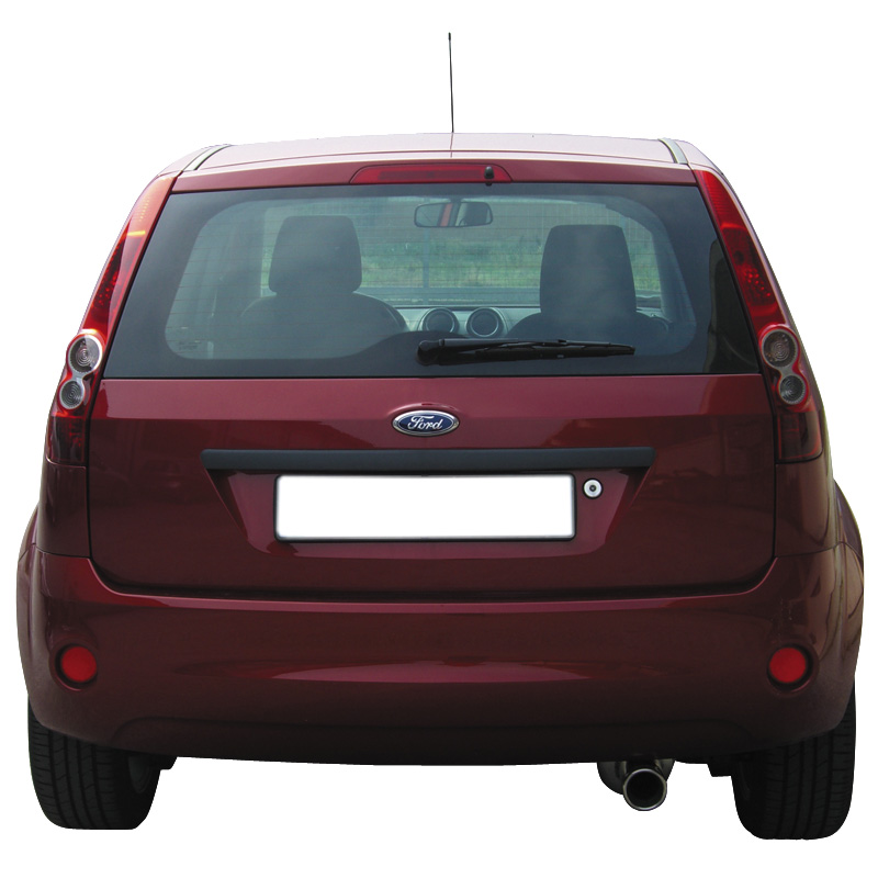 100% RVS Sportuitlaat  Ford Fiesta 1.4 TDCi (68pk) 2002- 80mm