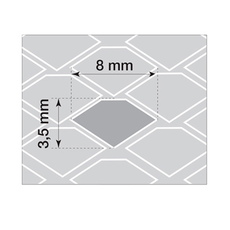 Simoni Racing Black Aluminium Grill Mesh - 110x50cm - Medium Fine Mesh