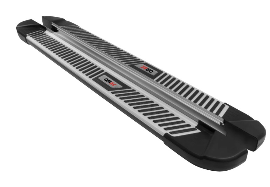 Treeplanken voor Dodge Nitro 07-12 aluminium zwart