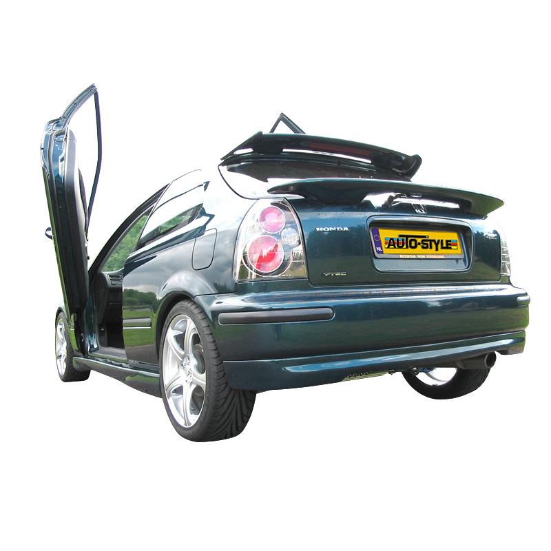 Rear bumper skirt  Honda Civic 3-doors 1996-2001 'Type-R Look' (ABS)