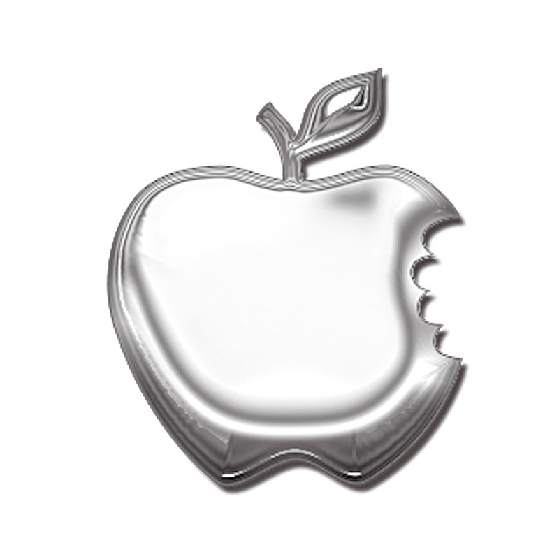 AutoTattoo Sticker Alu Apple - 5x5,5cm