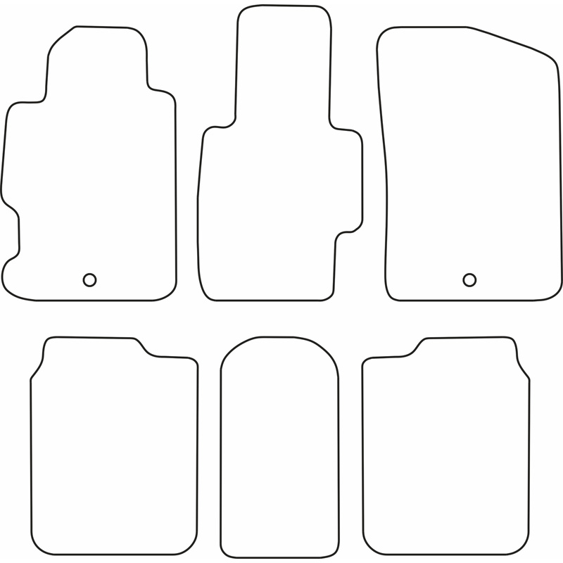 Set velour car mats  Honda FR-V 2004-2010