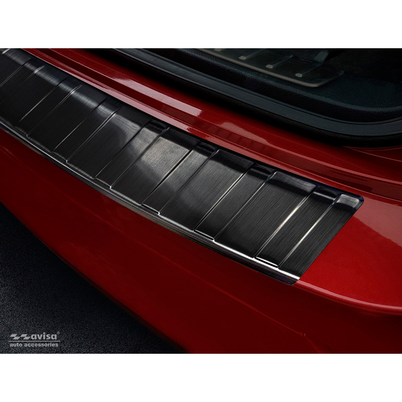 Black Stainless Steel Rear bumper protector  BMW X6 (E71) 2009-2014