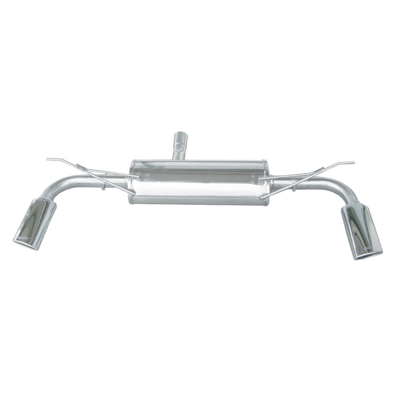 100% Inox Double Sport Exhaust  Audi Q7 3.0 TDi V6 (233HP) 2006- Left/Right 120x80mm Oblique