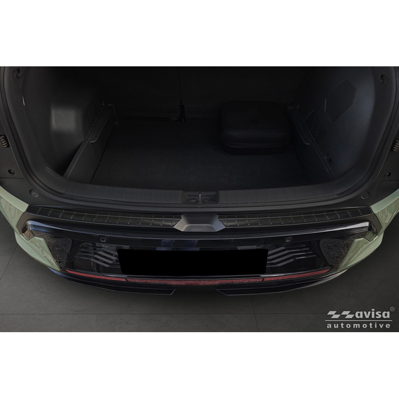 Avisa Stainless Steel Rear Bumper Protector  KIA EV3 GT 2024- - Black - 2-pieces