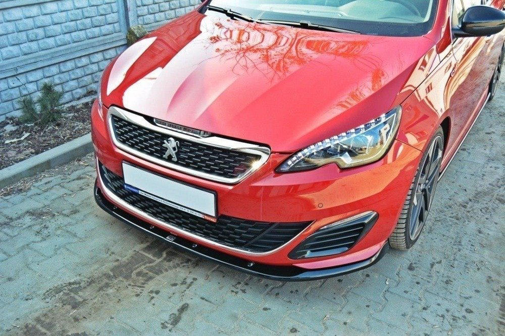 Voorspoiler Peugeot 308 GTI II Facelift  15-18 Glans Zwart v.2