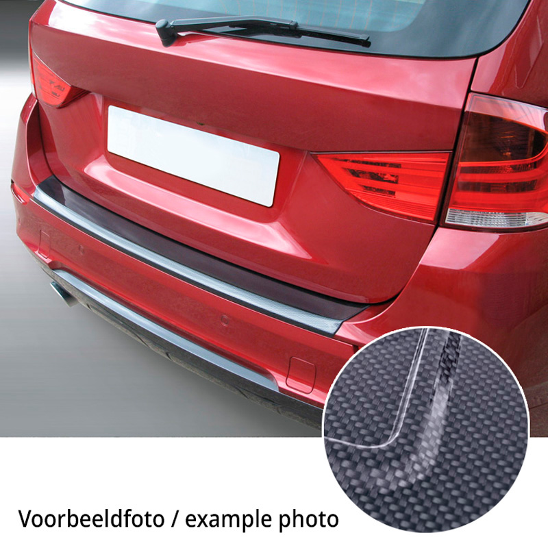 ABS Achterbumper beschermlijst  Skoda Rapid Spaceback 2013-2019 Carbon look
