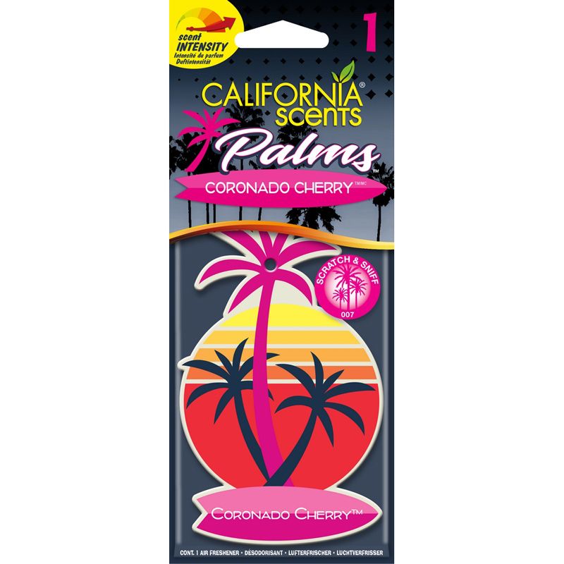 California Scents Palm Tree Luchtverfrisser - Coronado Cherry - 1 stuk