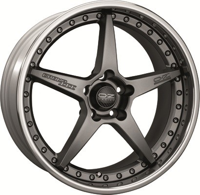 Velgen OZ Crono III matt graphite silver 9.5x19 inch 5x120 ET32