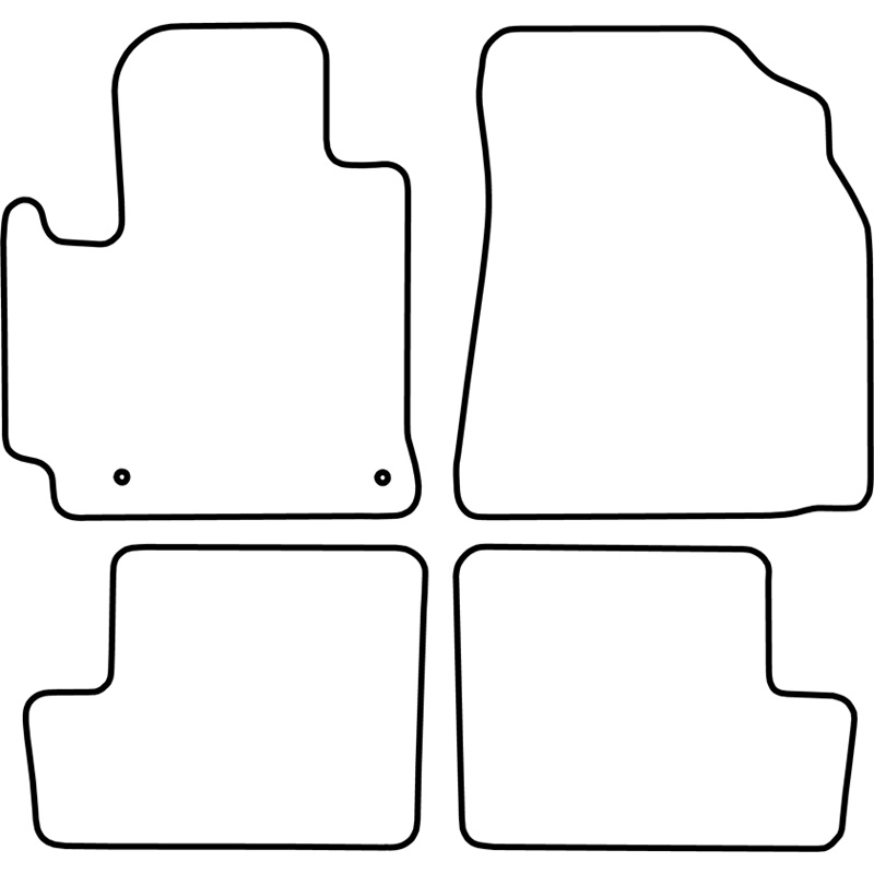 Set velour car mats  Toyota RAV4 2003-2006