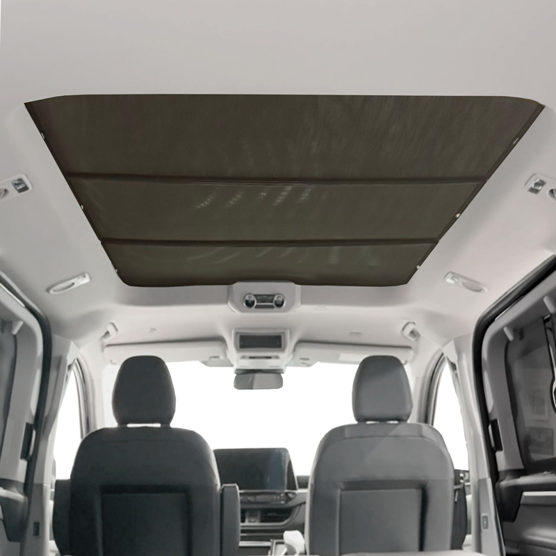 SunClip Pare-Soleil pour Toit Panoramique sur mesure pour Volkswagen T7 Caravelle (L1) 2024- & Ford Tourneo Custom (L1) 2023-