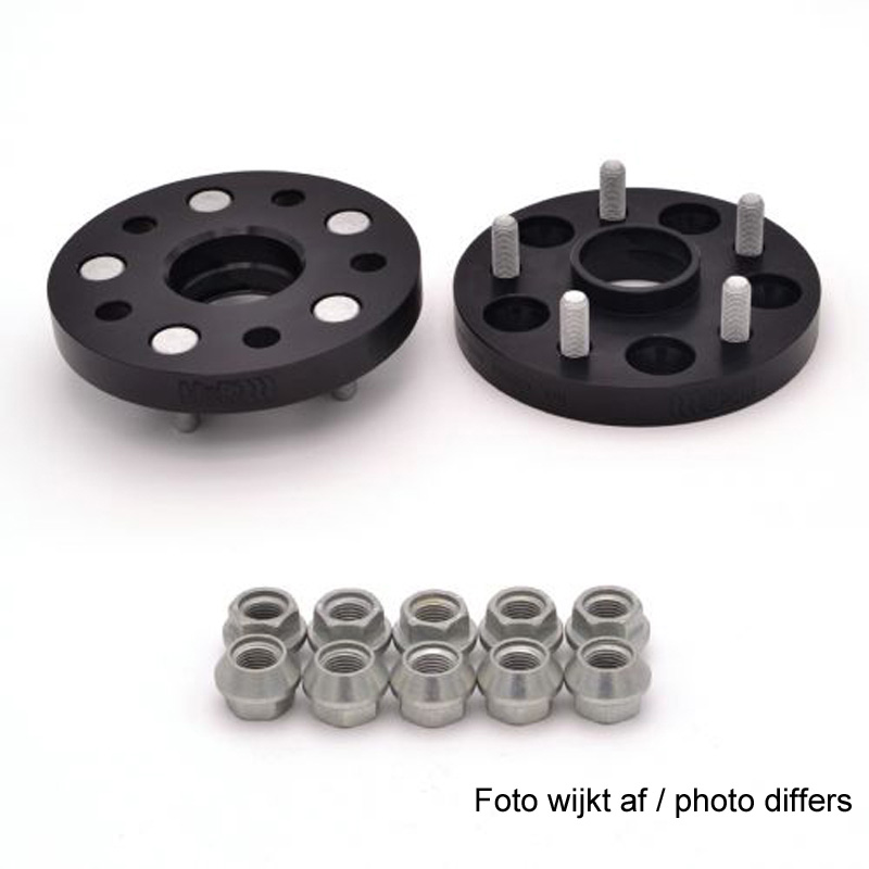 H&R DRM-System Wheelspacers 22mm 5x120 - Hub 72,5mm - Bolt size M14x1,5 -  Landrover - Black