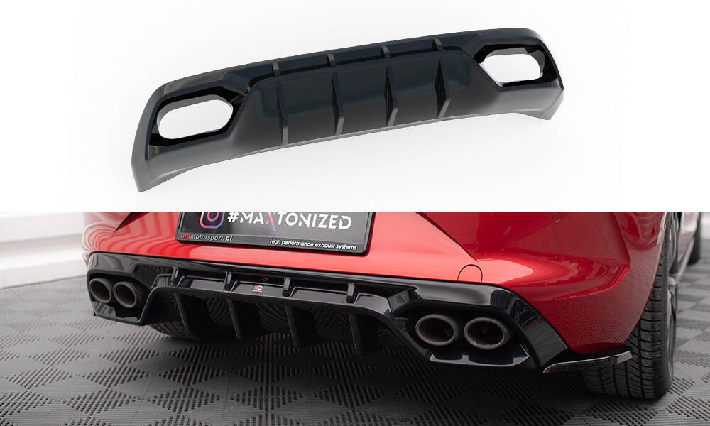 Diffuser Cupra Leon KL Maxton Glans Zwart