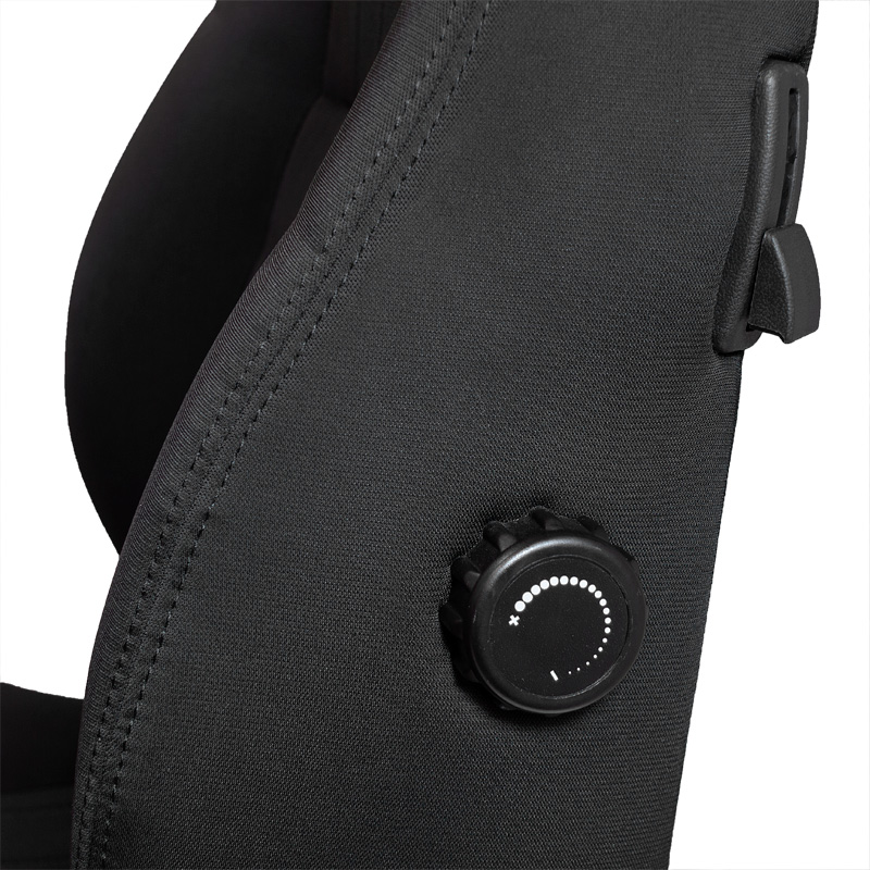 Sport seat 'Retro' - Black - Dual-side reclinable back-rest - incl. slides