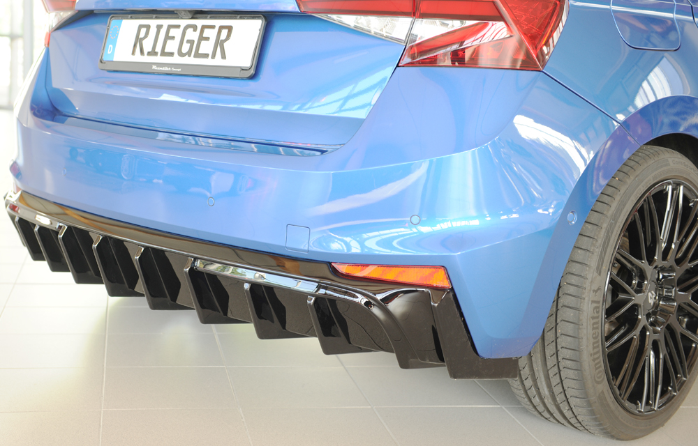 Achterdiffuser Škoda Fabia (PJ) Monte Carlo – 06/2021 – Glans Zwart
