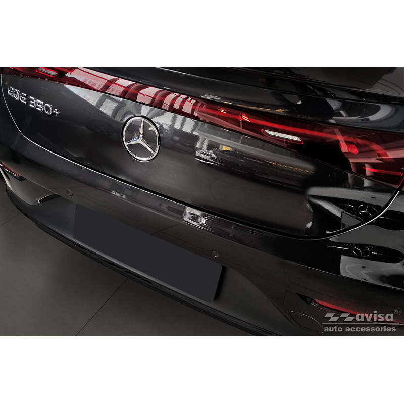Echt 3D Carbon Achterbumperprotector  Mercedes EQE (V295) 2022- 'Ribs'