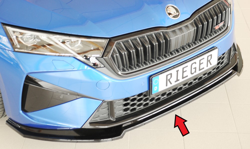 Voorspoiler Skoda Octavia RS (NX): 08.24- glans zwart