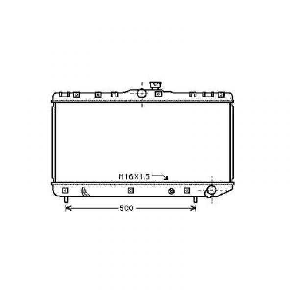 Radiator COROLLA 92-02 352x699x27 2.0 DIESEL +/-AC
