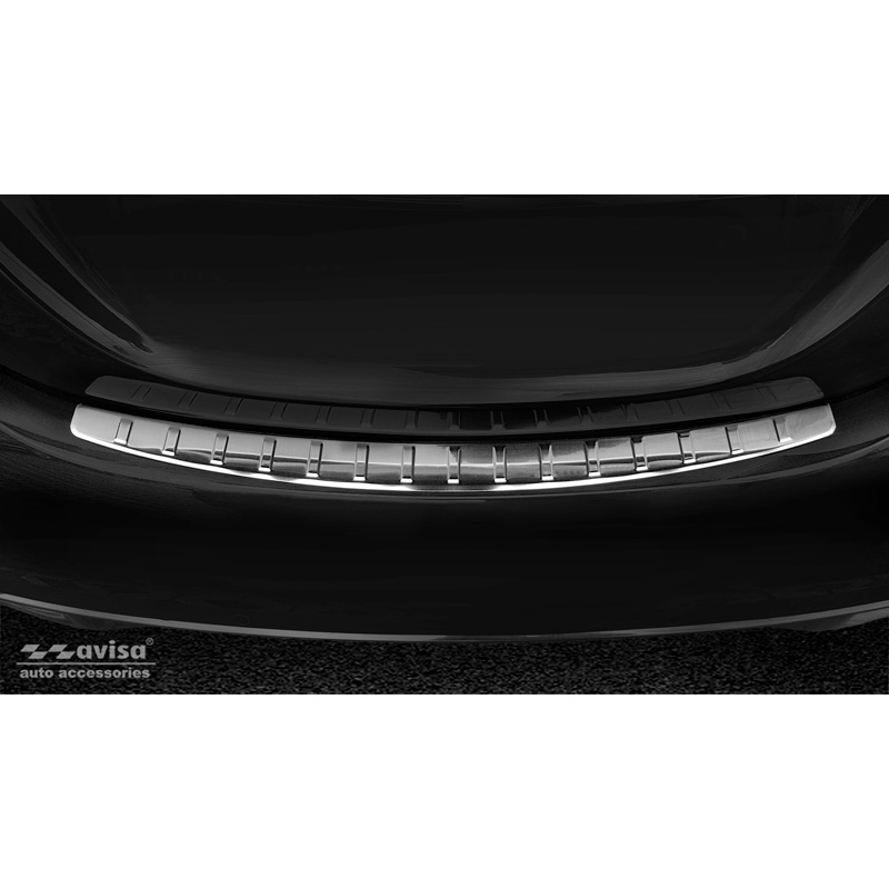 Stainless Steel Rear bumper protector  Mercedes C-Class W205 Sedan 2014-2019 & 2019-2021 'Ribs'