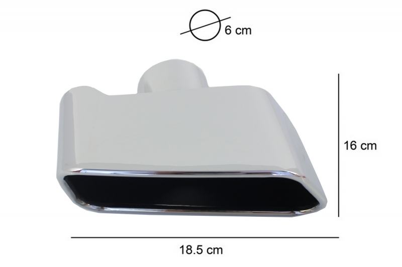 Diffuser BMW 5 Serie F10 F11 11-17 M Performance look Glans Zwart