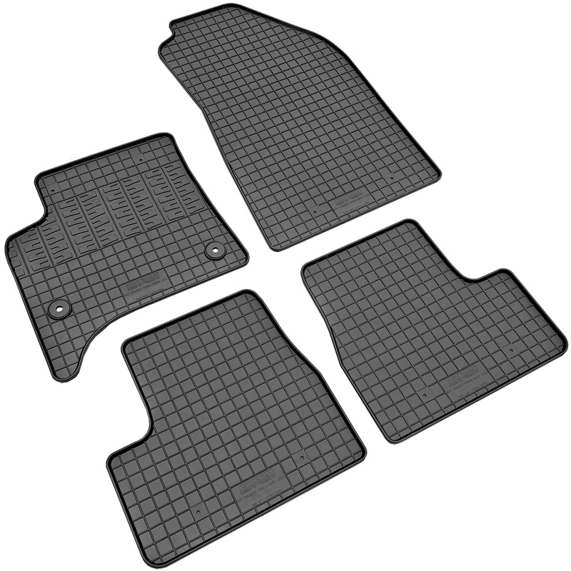 CIKCAR Rubber car mats set  Fiat Grande Panda MHEV 2025- (4-pieces + fixing system)