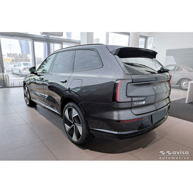 Avisa Stainless Steel Rear Bumper Protector  Volvo EX90 2022- - High Gloss Black