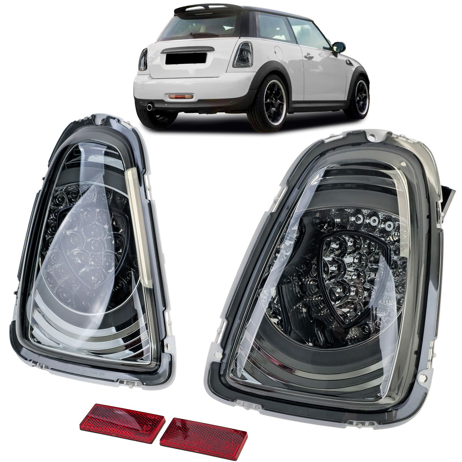 Achterlichten MINI R56 Facelift 10-14 Smoke LED